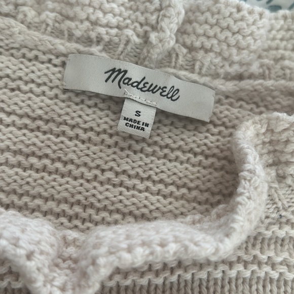 NWOT Madewell Ruffle-Neck Pullover Sweater Size S - Picture 3 of 5